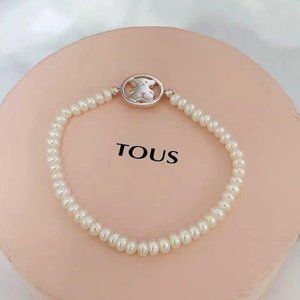 TOUS Bracelet Camille Bracelet in Silver with Pearls Women Bracelet Jewelry